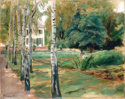 The Birch Avenue in Wannsee Garden to the West by Max Liebermann